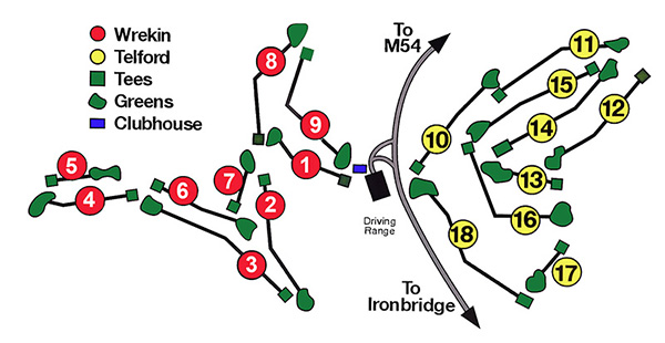 Horsehay Village Golf Course Map